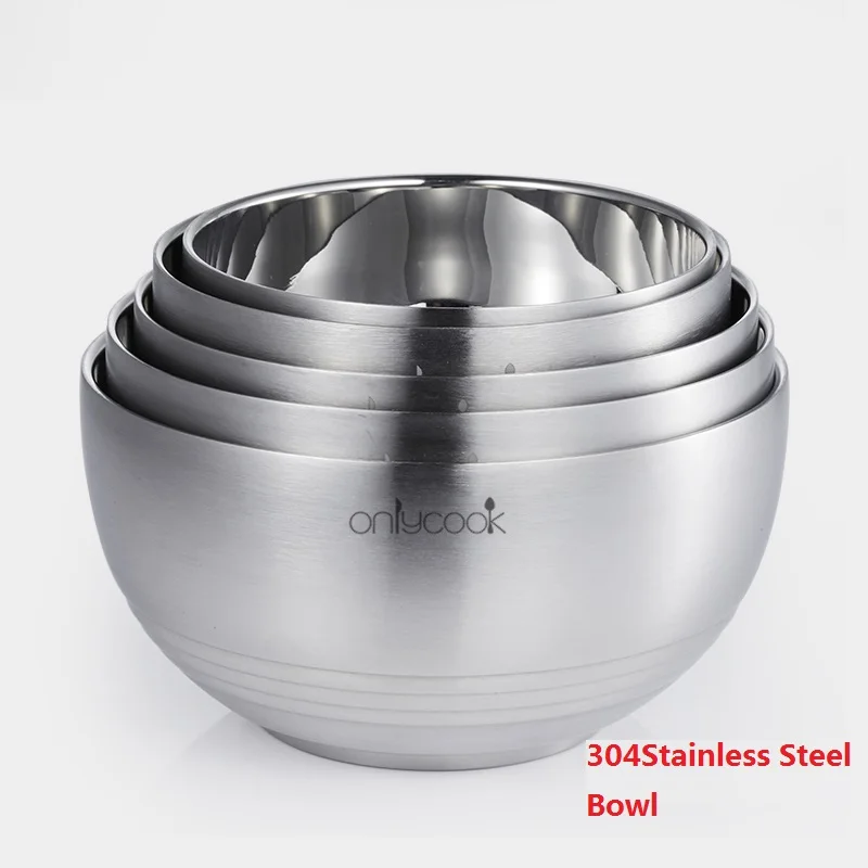 1 шт. SUS 304 чаша из нержавеющей стали анти обжигание осенняя изоляция углубление