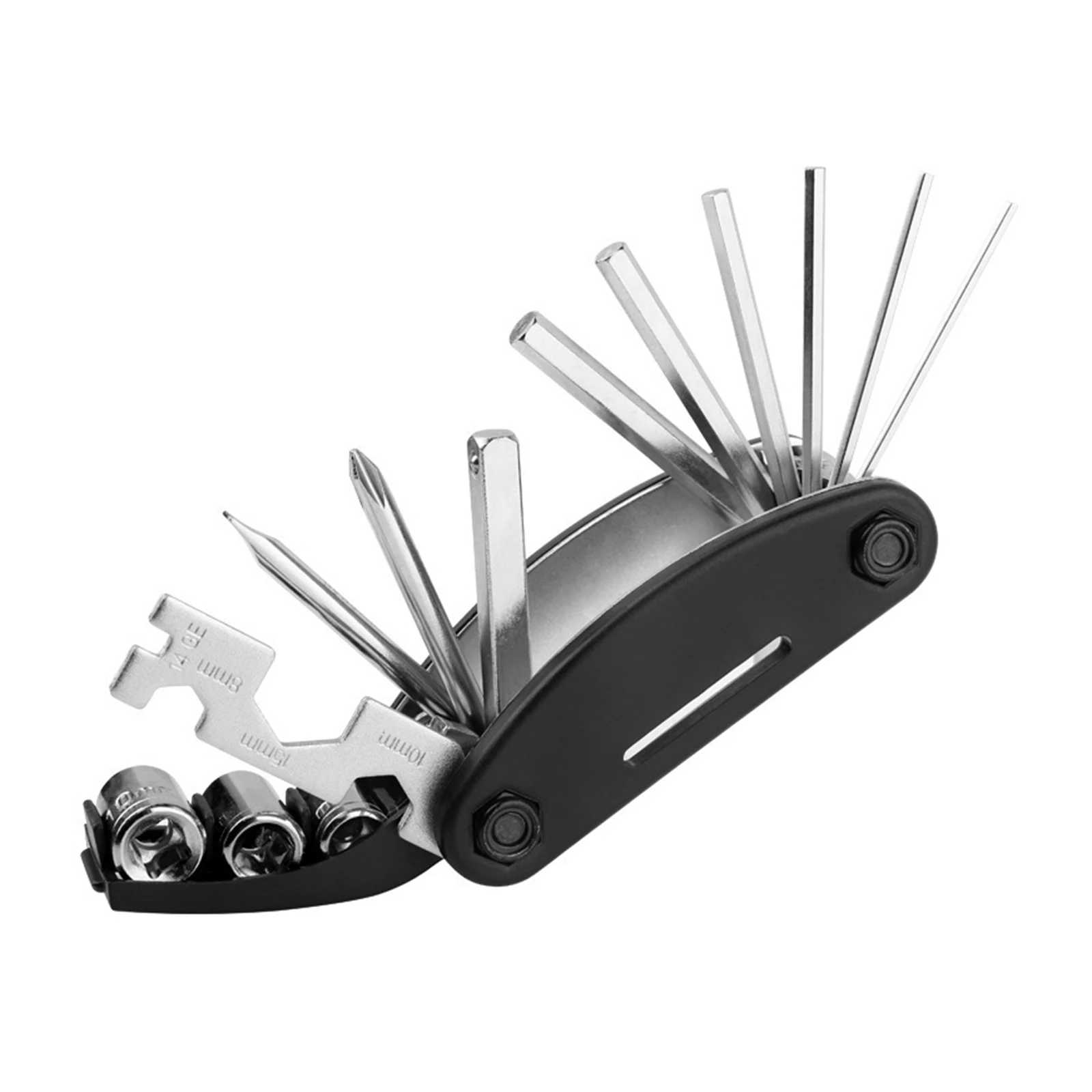 

Bike Repair Tools Cycling 16 in 1 Key Wrench Puncture Repairing Fixed Set