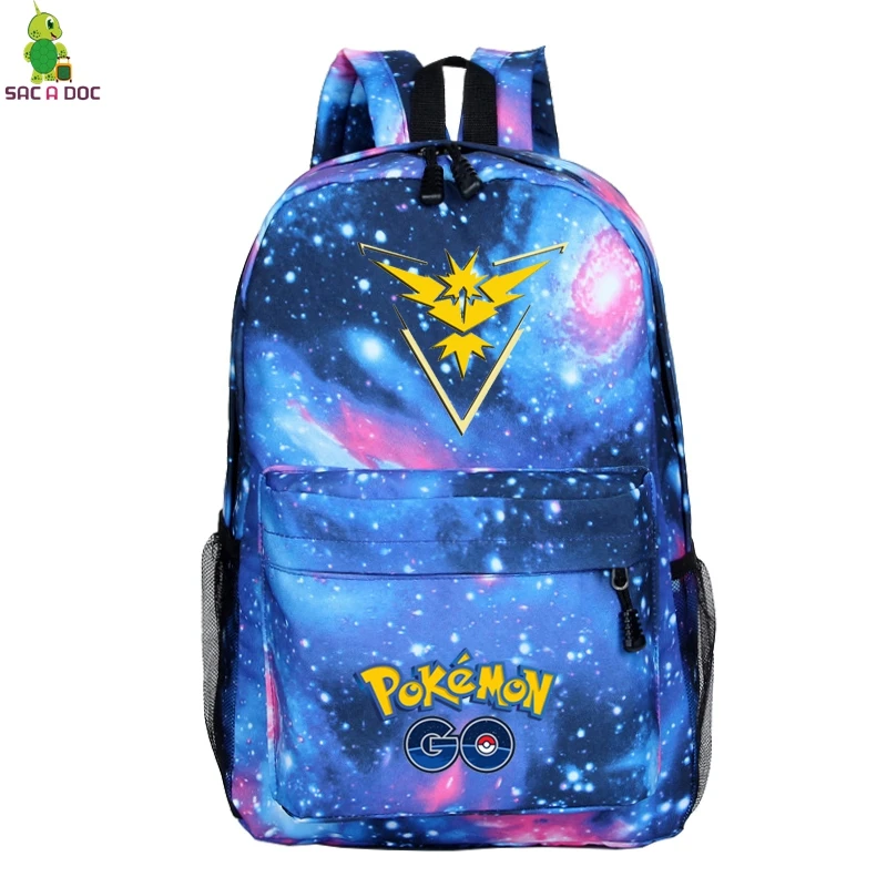 Серый Рюкзаки с логотипом Pokemon, повседневные школьные сумки для студентов, подростковые рюкзаки для ноутбука, дизайнерские дорожные сумки Galaxy Bolsa Escolar - Цвет: Серый