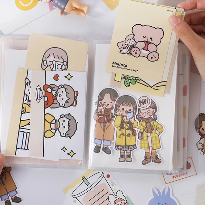 

A6 Cards Pocket Book Large Capacity Organizer Memo/Bills/Ticket/Stickers Bag Holder Stationery Supplies