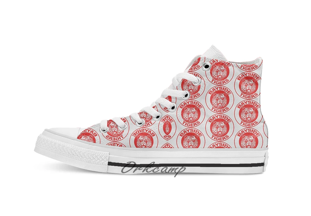 Повседневная парусиновая обувь с высоким берцем на шнуровке Кроссовки Прямая