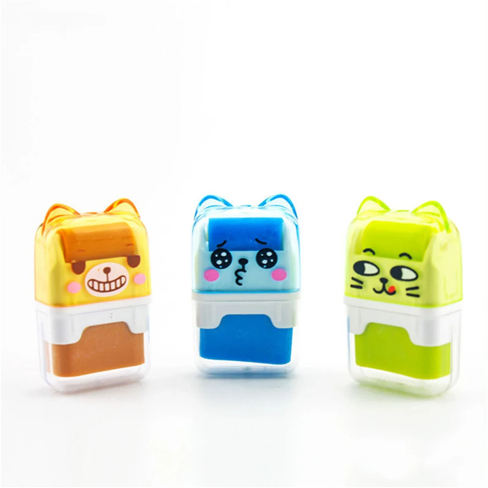 

1PC Cartoon Roller Eraser for Kids Students Cute Pencil Rubbers Kawaii Stationery Correction Tool School Office Supplies Escolar