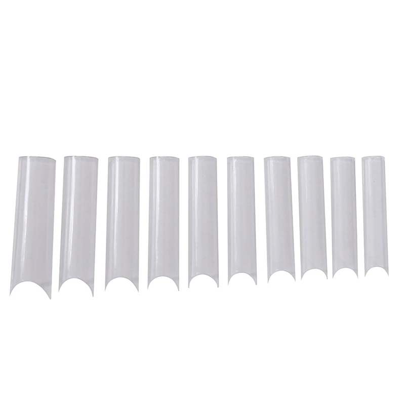 500pcs Extra Long Square False Nail Tips C Curved Straight Nails Manicure Art Decoration Tool Artificial Acrylic Fake | Красота и
