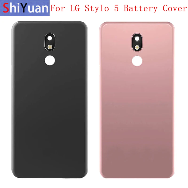 

Back Battery Cover Rear Door Panel Housing Case For LG Stylo 5 Q720 Battery Cover with Lens Frame Replacement Part