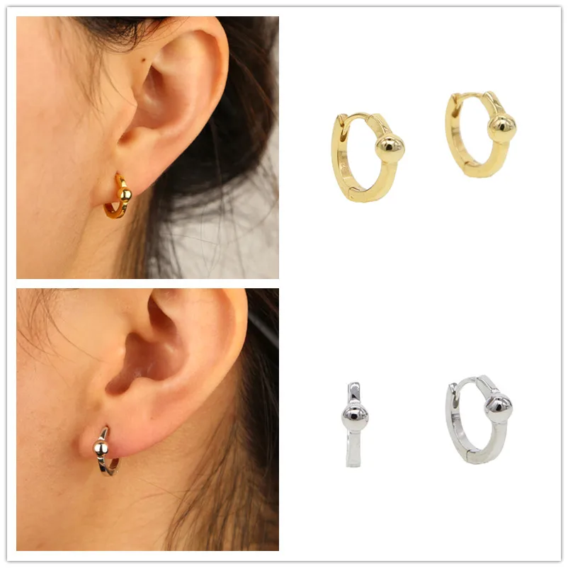 Женские серьги-кольца из серебра 925 пробы 2 цвета | Украшения и аксессуары