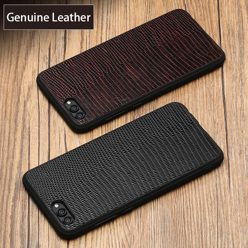 Роскошный чехол для телефона из натуральной кожи HUAWEI Honor V10 чехлы с текстурой