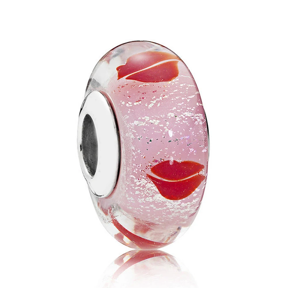 

100% реальные быстрое серебряные шармы, целуи, все вокруг шармы, бусины из муранского стекла подходят для оригинального браслета, Diy ювелирные...