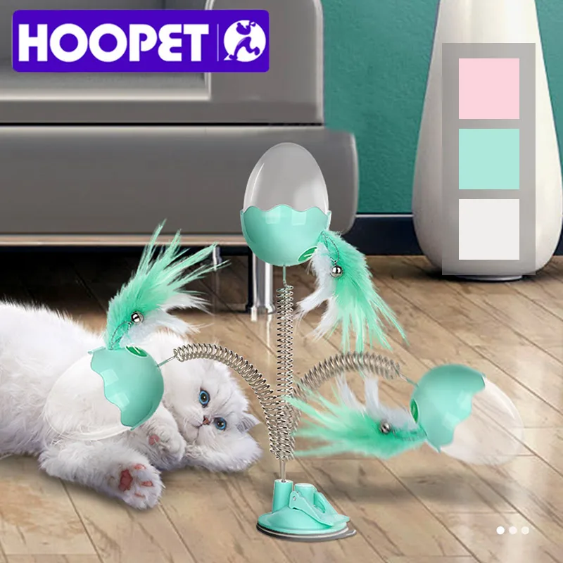 HOOPET забавные игрушки для кошек с колокольчиком эластичные перьями котят игра на