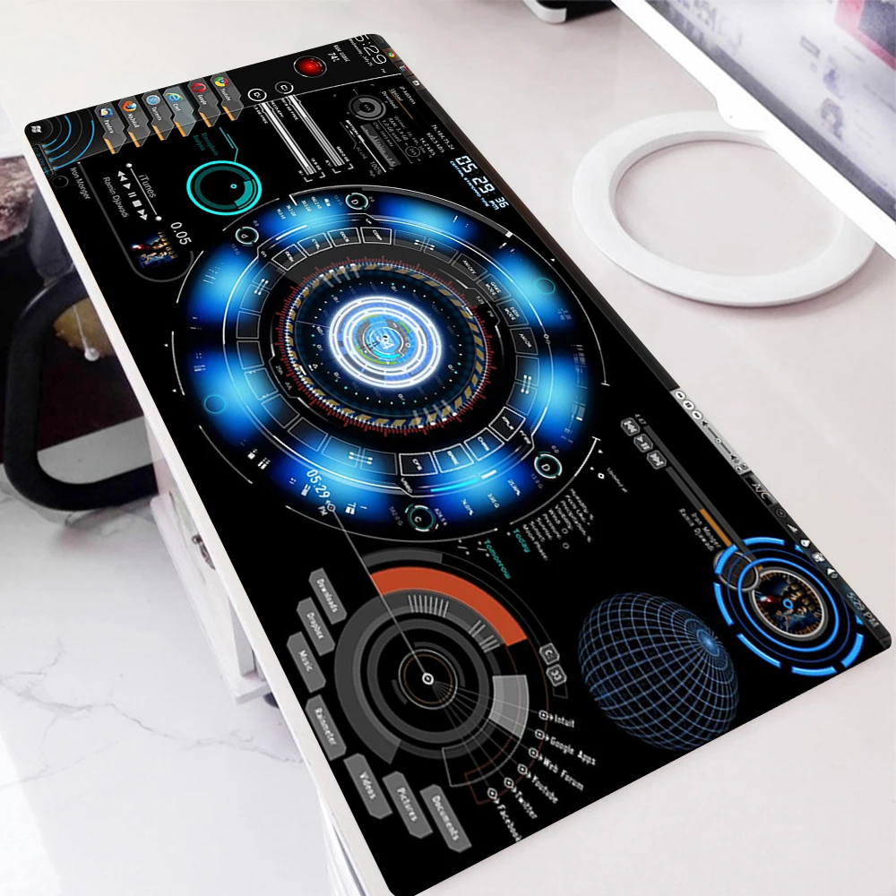 

Anime Mouse Pad Gamer Rubber Mat PC Gamer Cabinet Carpets Mausepad Iron Mans Mousepad Company Gaming Keyboard Pad on the Table