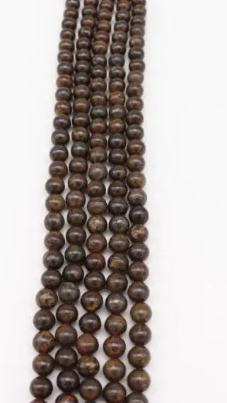 Natural Bronze ash Round Spacers Loose Beads For Jewelry Making DIY Bracelets Necklace Accessories |