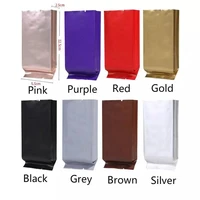 universal solid color pure aluminum foil non vacuum food tea gift candy jewelry packing bags open top small bag