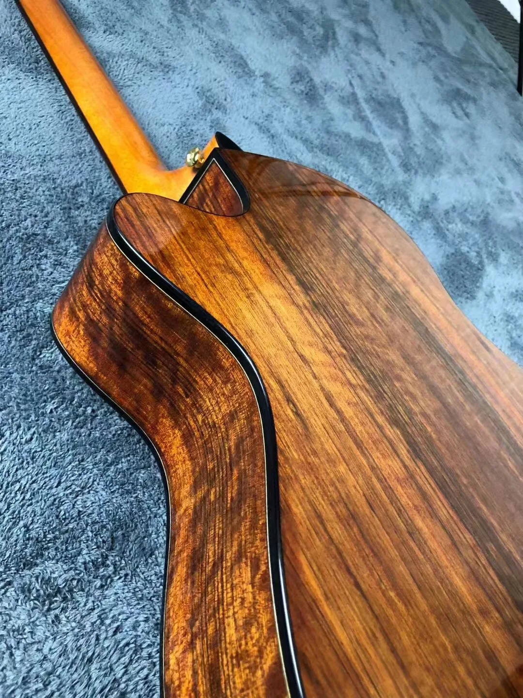 Электрическая Акустическая классическая гитара 40 дюймов корпус OM Cutway аа твердая