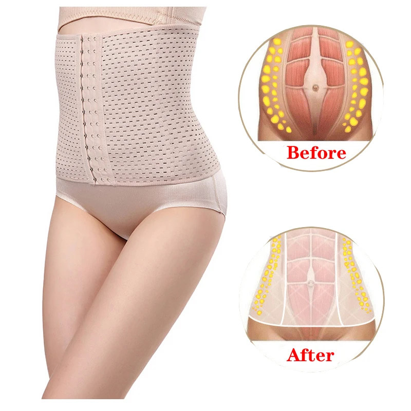 Женский корректирующий корсет пояс для талии дышащий послеродовой