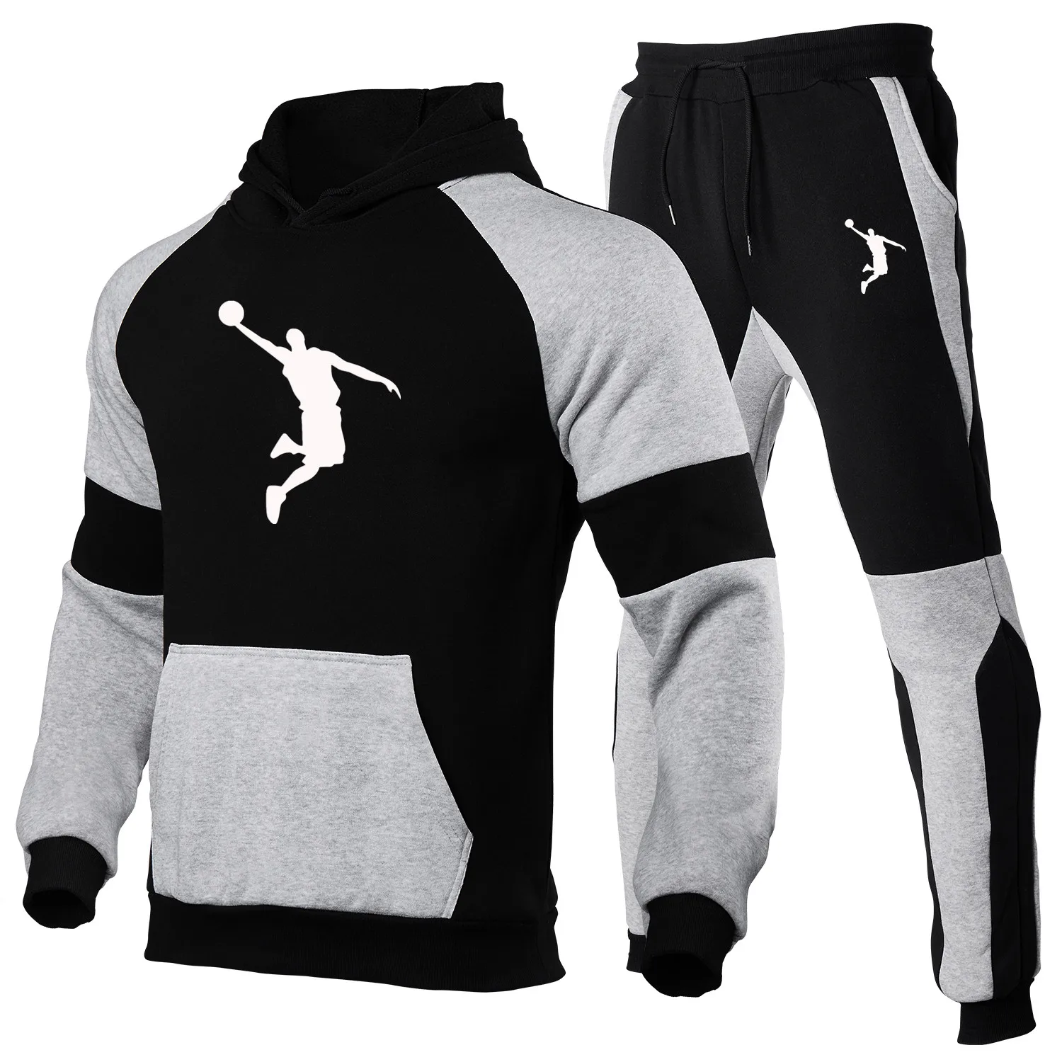 

2021 Herfst En Winter New Men Brand Casual Pak Jogging Ssports Knives Hoodie + Broek 2-Delight Set of Men Trui