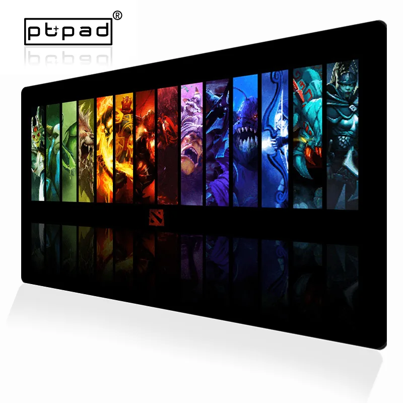 Игровой коврик для мыши DOTA 2 700*400 мм XL большой с закругленными краями резиновый