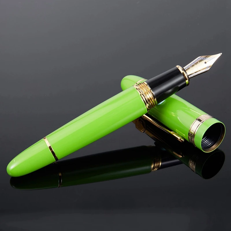 2x JINHAO 159 18KGP 0 7 мм среднее перо с широким основанием авторучка Бесплатная офисная