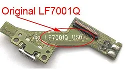 Для lenovo PB1-750M Phab TD-LTE PB1-750N PB1-750 Micro usb док-станция для коннектор; pcb; плата зарядка через usb Порты и разъёмы Flex с гибкими резиновыми запасными - Цвет: LF7001Q- Original