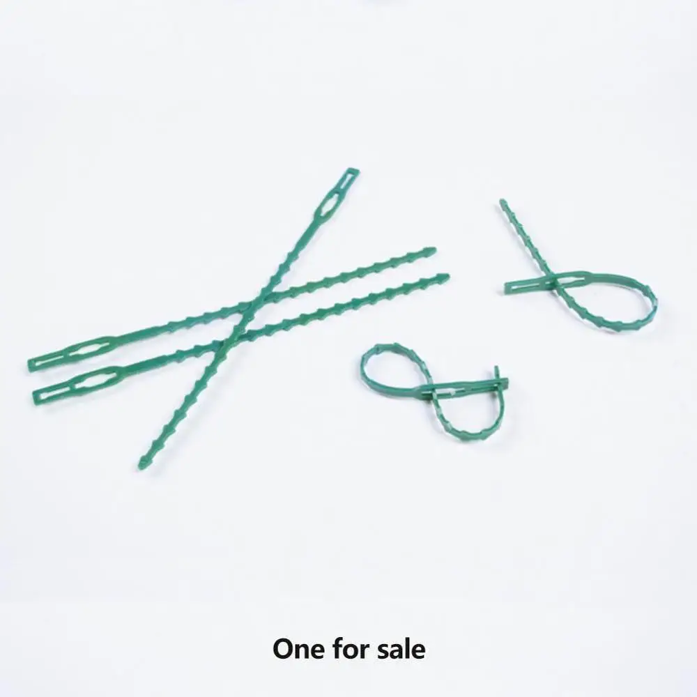 Новый 20 шт. сад стяжки Пластик кабельные самоблокирующийся завод Поддержка