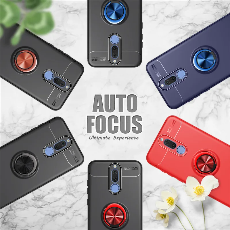 for huawei mate 10 lite case nova 2i mate10 lite business with finger ring magnetism holder phone back cover nova 2i coque free global shipping
