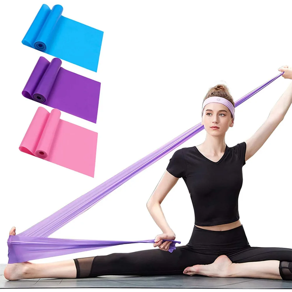 Yoga Pilates Stretch Band Excercise Loop For Gym Butt Legg T