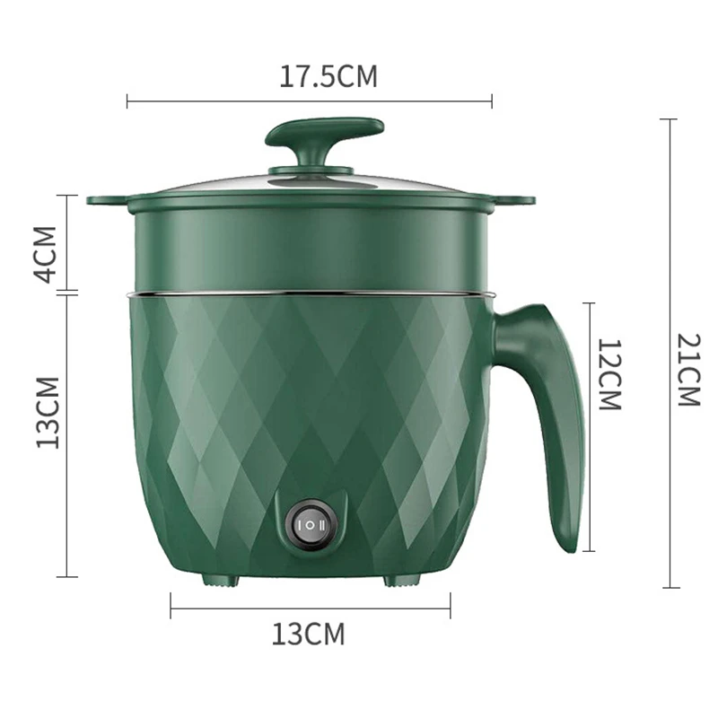 1.8L Multifunction Cooker Household Electric Skillet Cooking Machine Hot Pot Noodles Soup Eggs Food Steamer Kitchen Tools | Бытовая