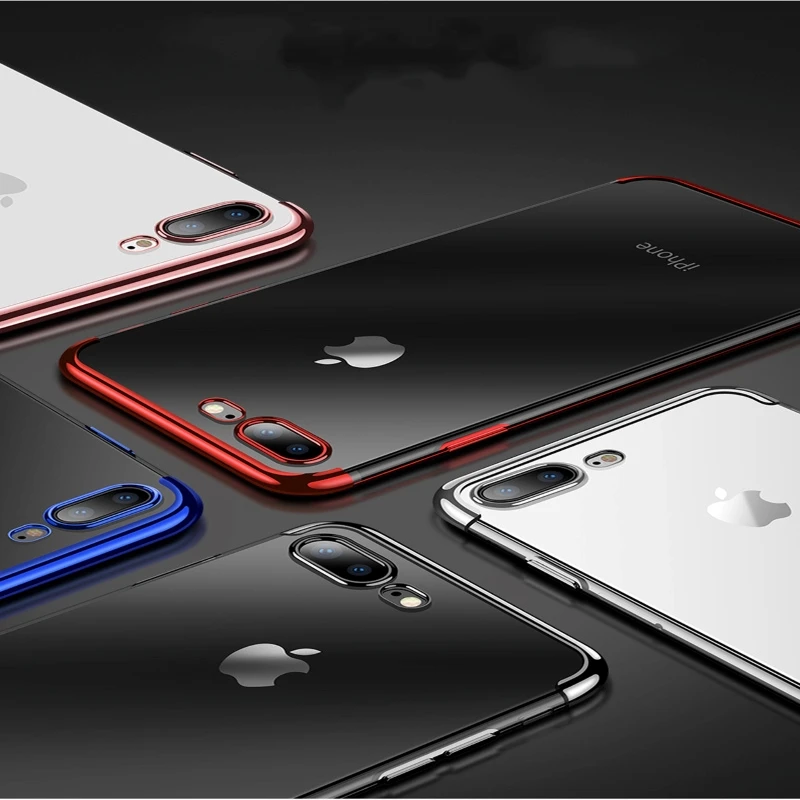 Силиконовые прозрачные мягкие чехлы для iPhone XS Max чехол X XR 6S 6 7 8Plus тонкий