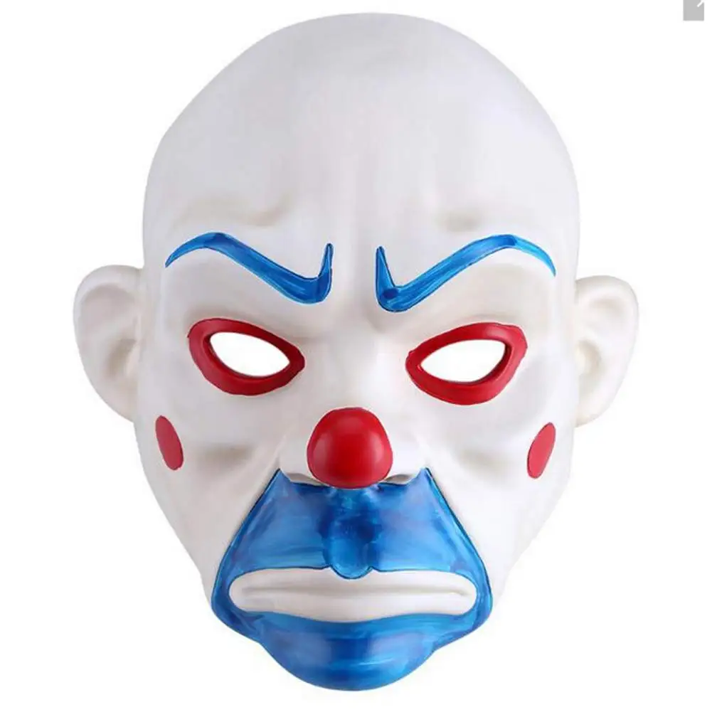 

Joker Mask Latex Clown Villain Cosplay Accessory Halloween Costume Props Blue
