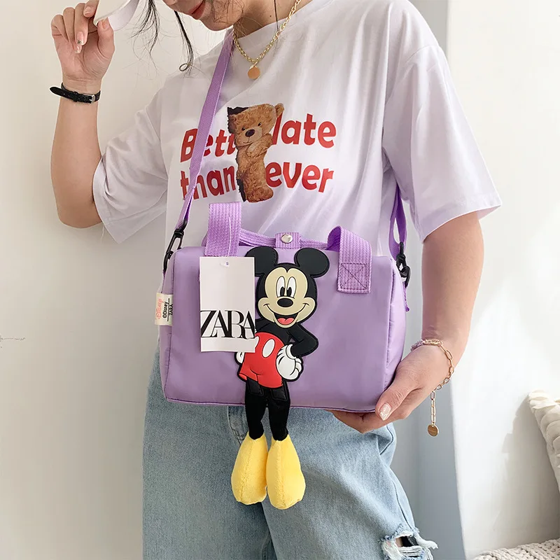 Новые сумки через плечо Disney Мультяшные Микки и Минни милая сумка-мессенджер для