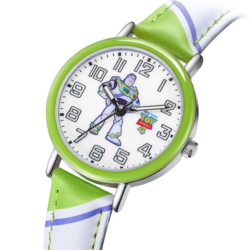 Disney оригинальная игрушка История PIXAR Woody Buzz Lightyear дети детство друг кварцевые часы PU Группа водонепроницаемые часы подарок для детей