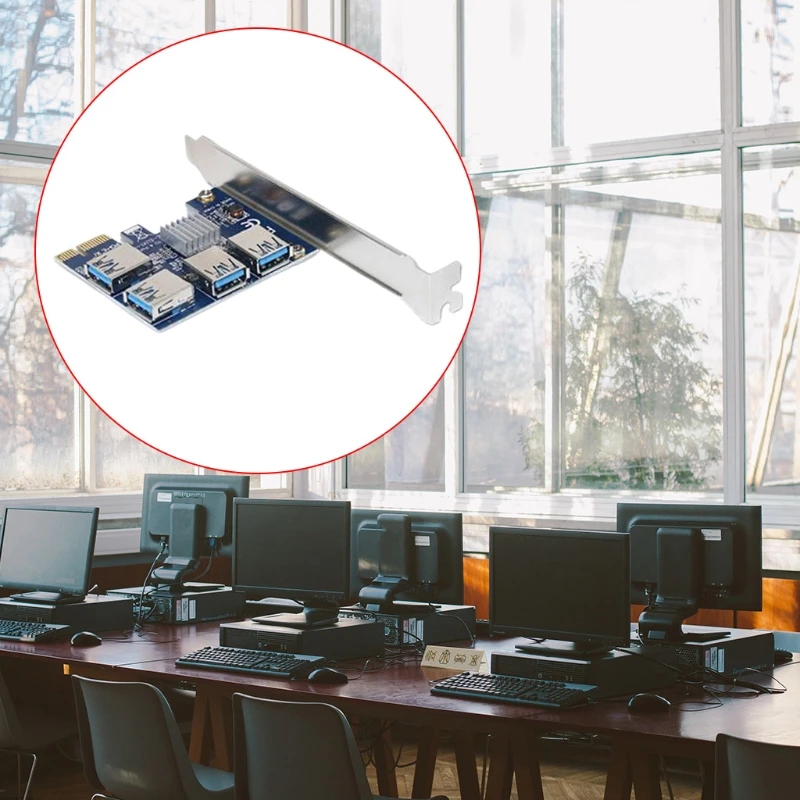 

PCI Express 1x до 4x адаптер питания USB 3,0 Удлинительный кабель 16X слот
