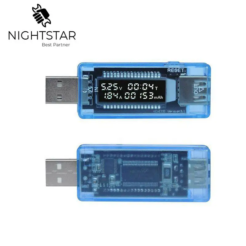 

Nauwkeuriger LCD Mobile Battery Tester Power Detector Voltage Current Meter USB Charger Doctor Bank Tester Meter Voltmeter 3 In1