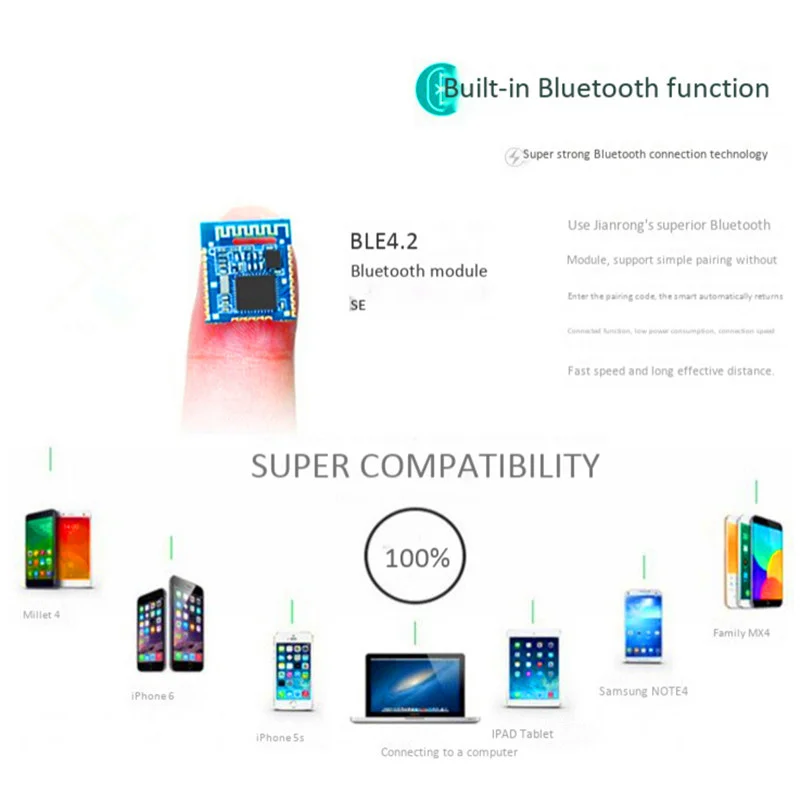 CD player wireless LED display Bluetooth MP3 sound TF card USB flash disk aux 3.5 learning machine desktop speaker FM | Электроника