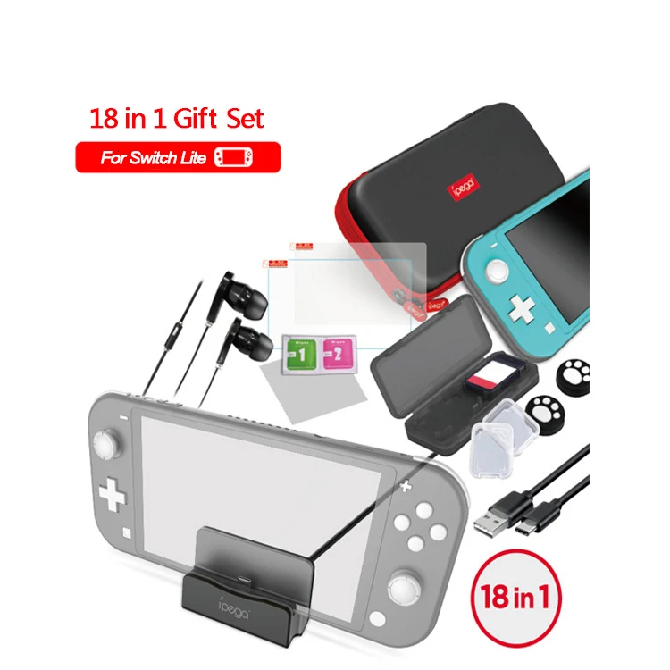 Набор аксессуаров 18 в 1 для Nintendo Switch Lite сумка переноски чехол Подставка зарядки