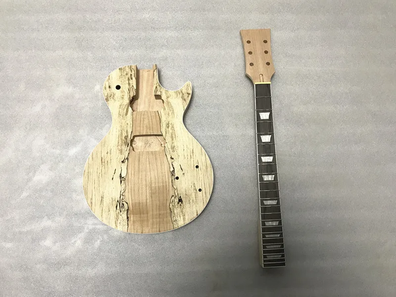 Незавершенный твердый корпус из красного дерева DIY PRS электрогитара наборы со всеми Hardwares