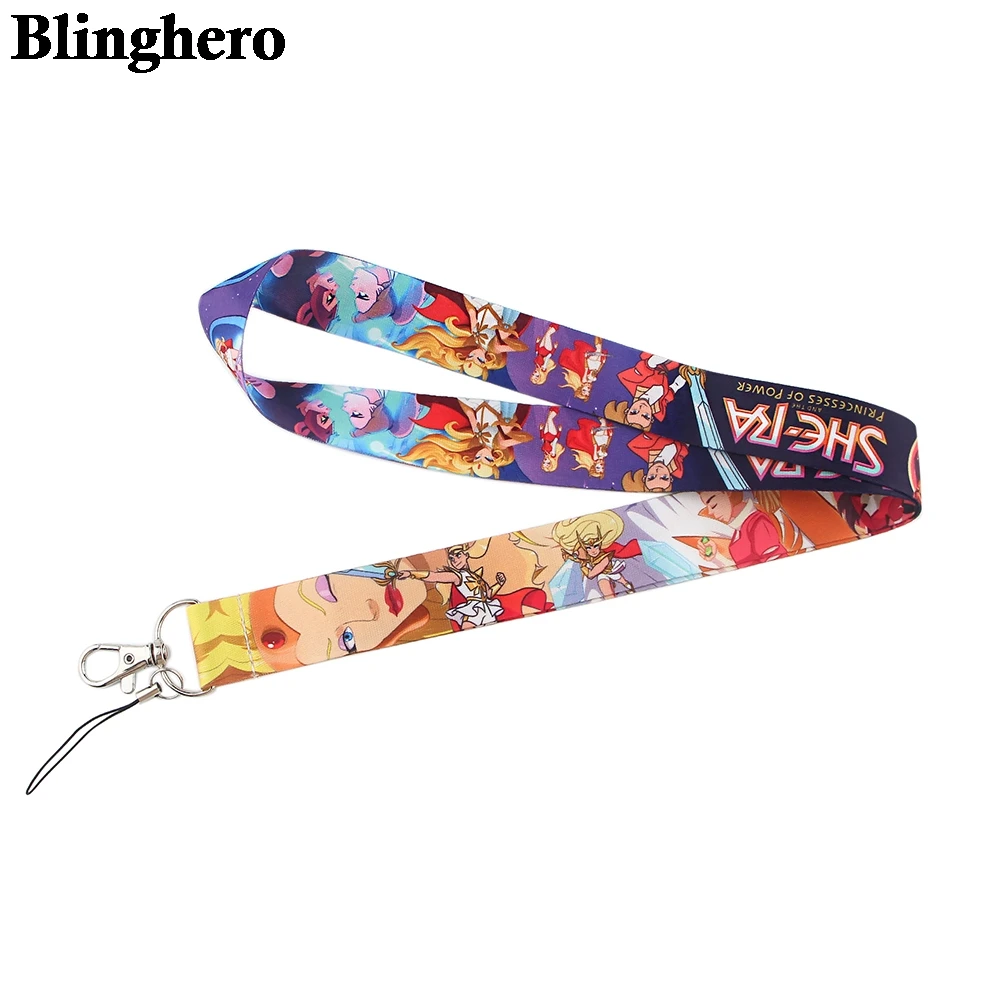 

CB202 Anime Figures Lanyard Buttons Cell Phone Holder Funny Neck Strap With Keyring ID Card DIY Lanyard Hanging Ropes
