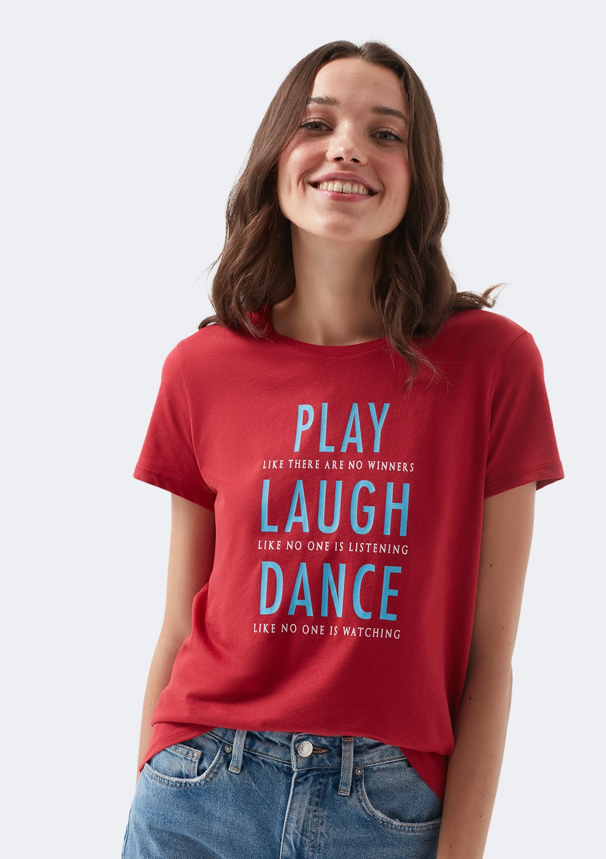 Mavi женские играть смех танцевальный топ футболки комфорт Платье с вырезом