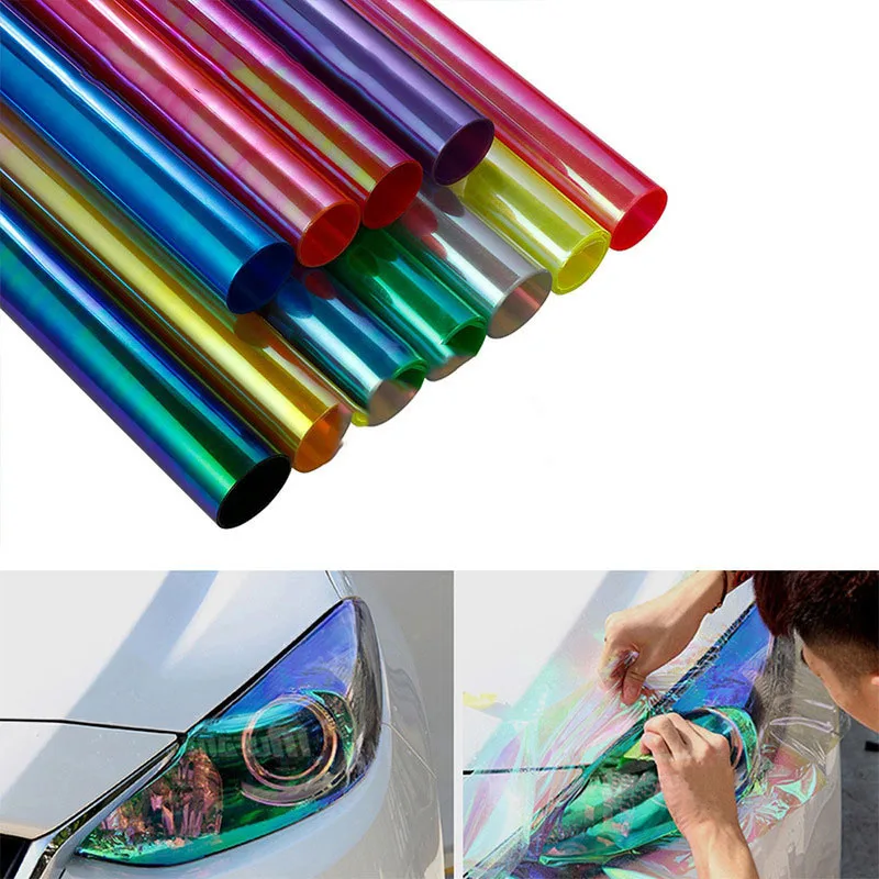 1 рулон хамелеоновые фары для автомобиля задние освещение ТИНТ защитная