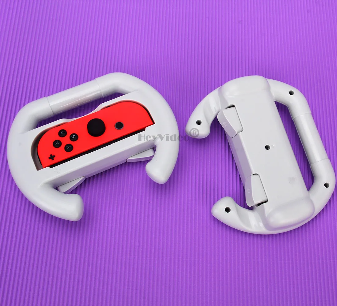 

1 Pair ABS Steering Wheel Handle Stand Holder Left Right JoyCons Grip for Nintendo Switch OLED Controller Wheels Accessories