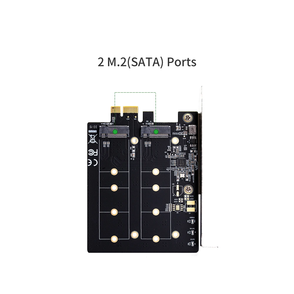 Добавьте на карточках мини PCIE для M2 адаптер M.2 NGFF PCI Express PCIE X1 Универсальный адаптер с двойным Порты и разъёмы B ключ-карта Sup Порты и разъёмы s 2230 2242 2260 2280 M2 SSD