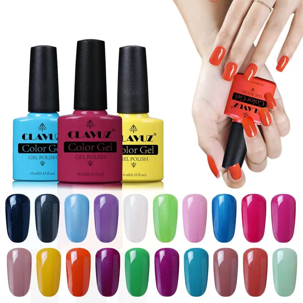 CLAVUZ 8 мл УФ-гель для ногтей длинные последние гель отмачиваемый Гель-лак 79 цветов