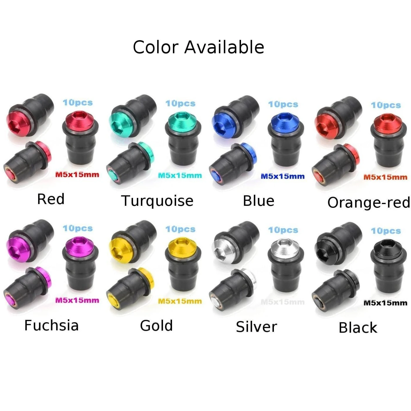 Мотоциклетная гайка крепления ветрового стекла Комплект болтов для лобового