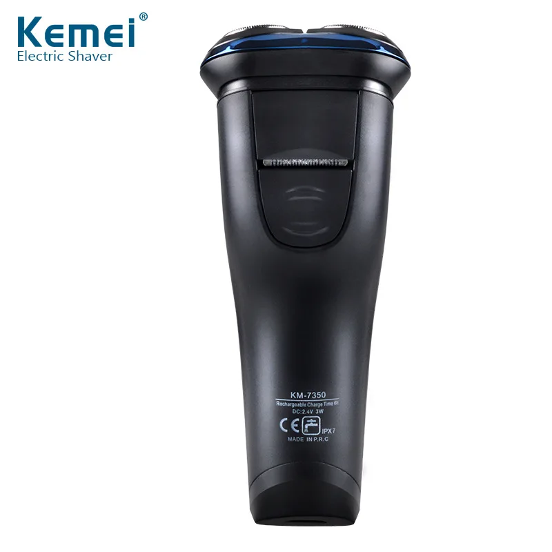 Kemei электробритва KM-7350 электрическая Вращающаяся бритва перезаряжаемая Тройная