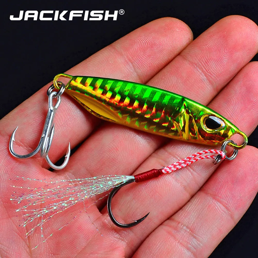 JACKFISH New Metal Cast Jig Spoon 15G 30G Shore Casting Jigging Lead Fish Sea Bass Fishing Lure Artificial Bait Tackle | Спорт и