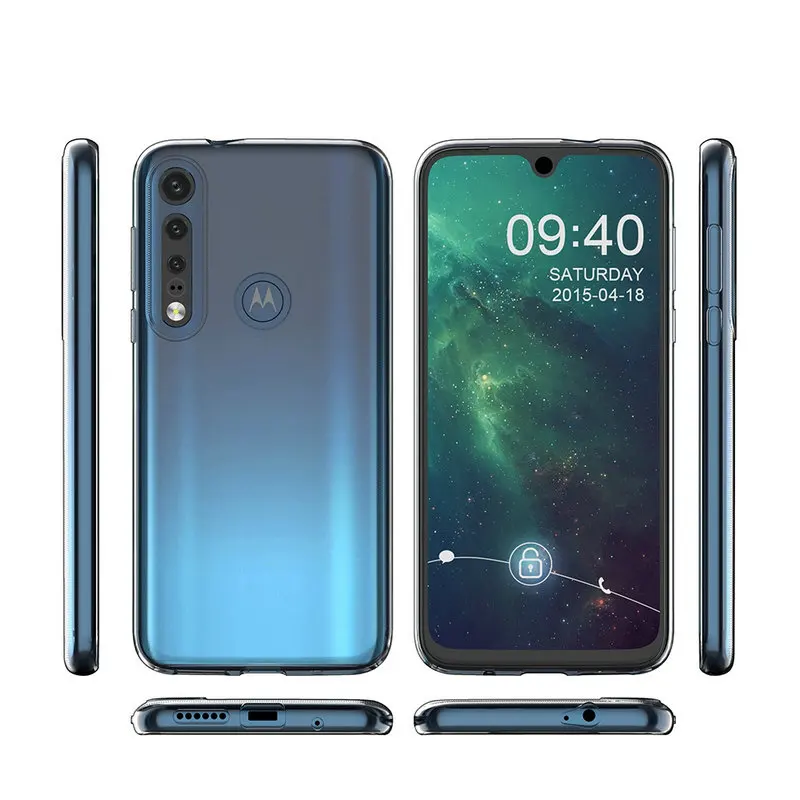 Прозрачный силиконовый чехол для Motorola Moto G8 Plus Play One Macro мягкая задняя крышка