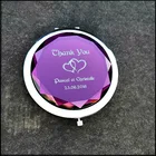 Свадебные подарки, складной компактный косметический кошелек, зеркало для невесты, вечеринки в честь душа, персонализированный свадебный подарок для девушек и дам