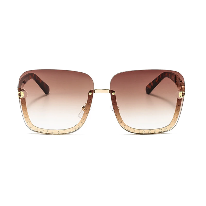 

New Luxury Rimless Punk Sunglasses Women 2021 Vintage Sun Glasses Pilot Men Sunglass Oculos Feminino Lentes Gafas De Sol UV400