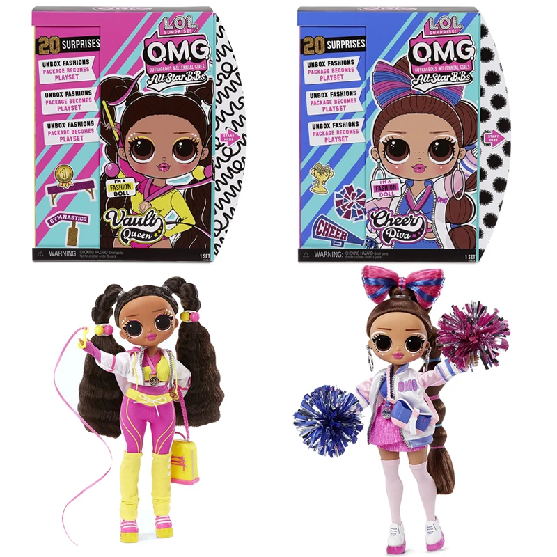 

Оригинальная кукла LOL Surprise OMG Sports Cheer Diva, соревновательная королева чарлидинга, художественная гимнастика, модная Кукла, игровой набор, подар...