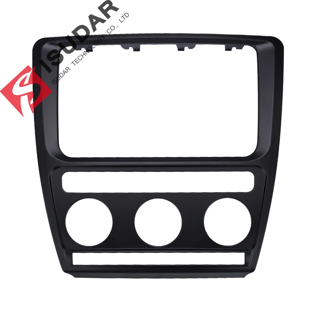 ISUDAR 2din Авторадио Fascia ДЛЯ Skoda/Octavia 2007 аудио стерео панель монтаж комплект приборной