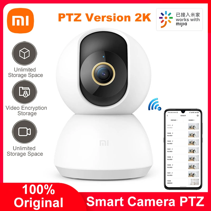 

Youpin Mijia Smart Camera 2K 1296P 1080P HD WiFi Night Vision 360 Angle Video Action IP Cam Baby Security Monitor For MiHome App