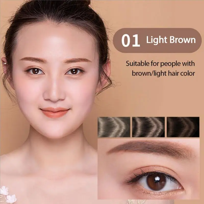 2 Colors Air Cushion Eyebrow Cream Pencil Natural Anti-sweat Wild Liquid Eye Brow Powder Gel Waterproof Makeup TSLM1 | Красота и